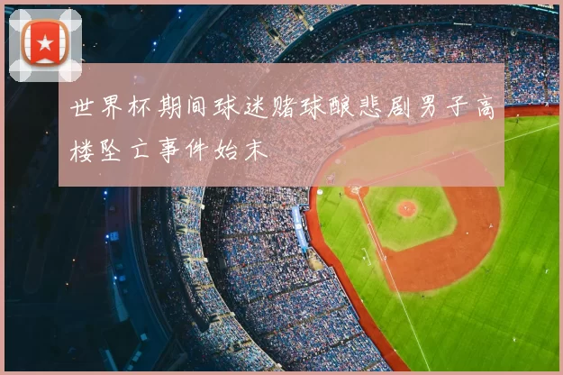 世界杯期间球迷赌球酿悲剧男子高楼坠亡事件始末